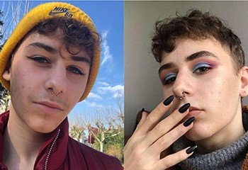 Interdit de maquillage au lycée, il reçoit le soutien de ses camarades