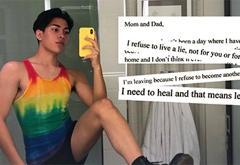La lettre puissante d’un jeune homme quittant la maison de ses parents homophobes