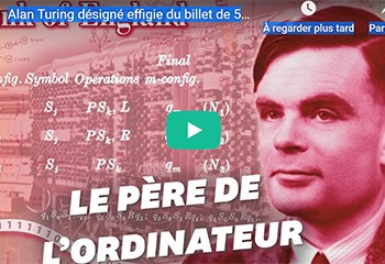 Alan Turing désigné effigie du billet de 50 livres