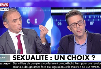 Zemmour en roue libre sur l’homosexualité dans une émission de CNews