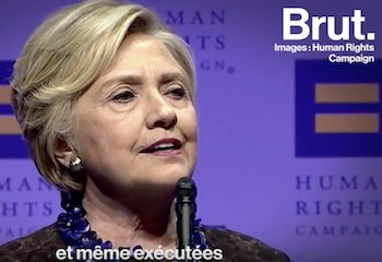 Hillary Clinton égratigne les USA en parlant des droits LGBT