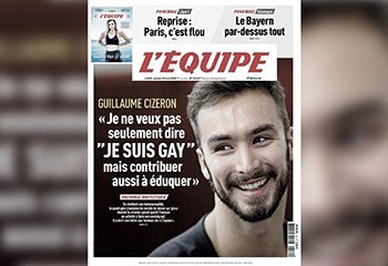 Guillaume Cizeron dans L'Équipe : « Je ne veux pas seulement dire “ Je suis gay ” mais contribuer aussi à éduquer »