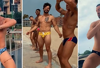 Quelques porn stars parmi les beaux mâles dévêtus dans le nouveau clip de Cazwell !