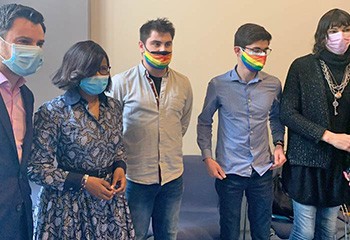 Rouen : la ministre Élisabeth Moreno rencontre les associations LGBT